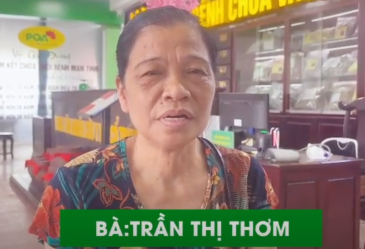 Chia sẻ của Bà Thơm, sau quá trình thăm khám và điều trị tại phòng khám